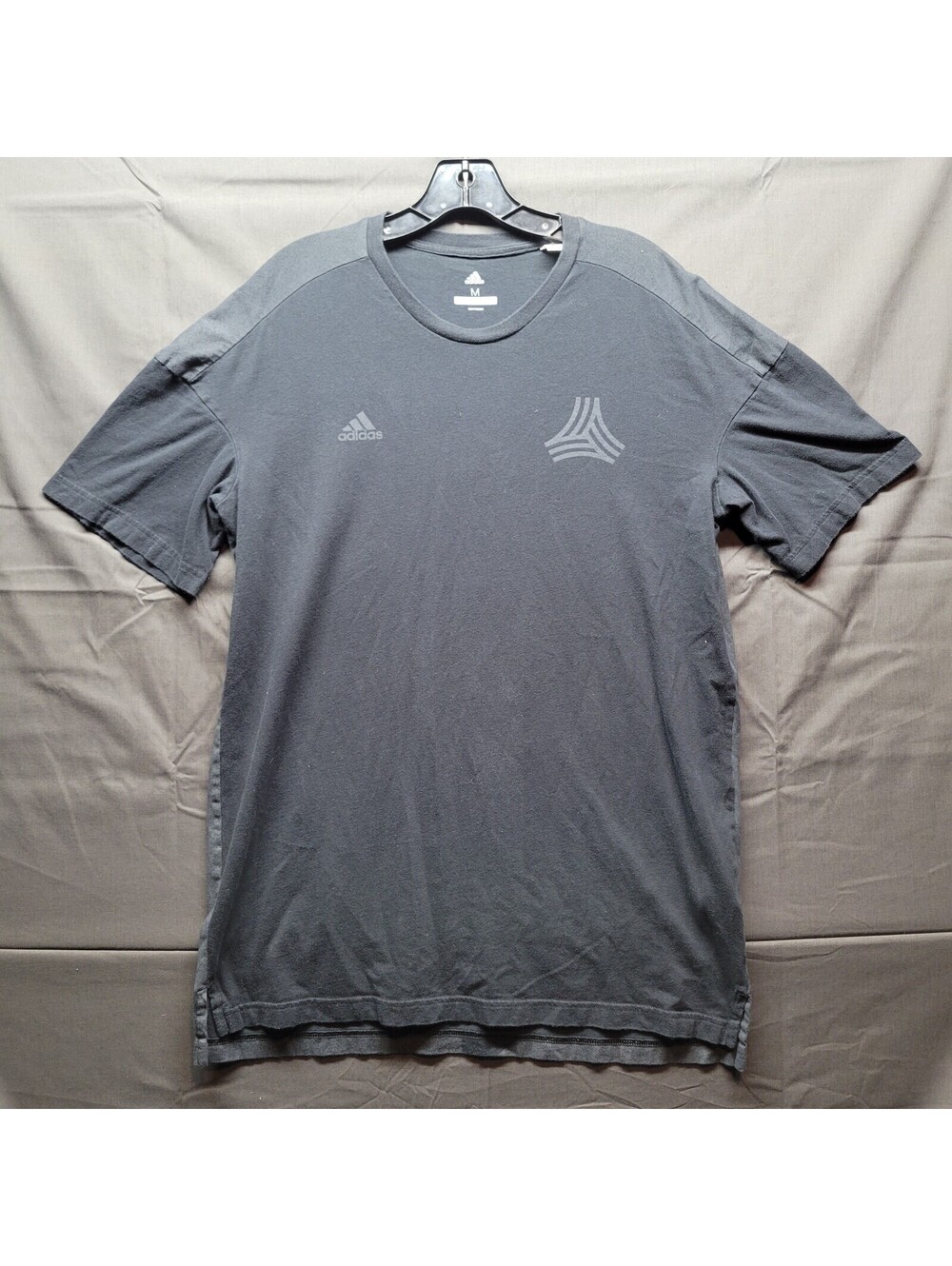 Men's Adidas Tango Football Tshirt Soccer Cotton Sz Medium - Abstract Design